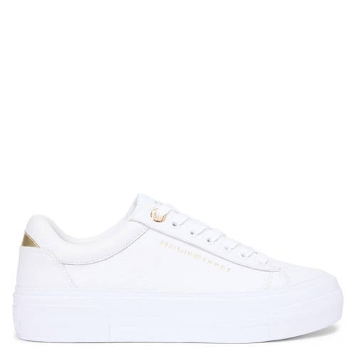 Tommy Hilfiger leren sneakers wit afbeelding