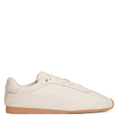 Tommy Hilfiger leren sneakers ecru afbeelding
