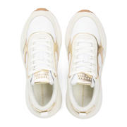 thumbnail: Tommy Hilfiger chunky leren sneakers wit/goud