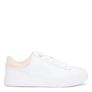 leren sneakers wit/creme