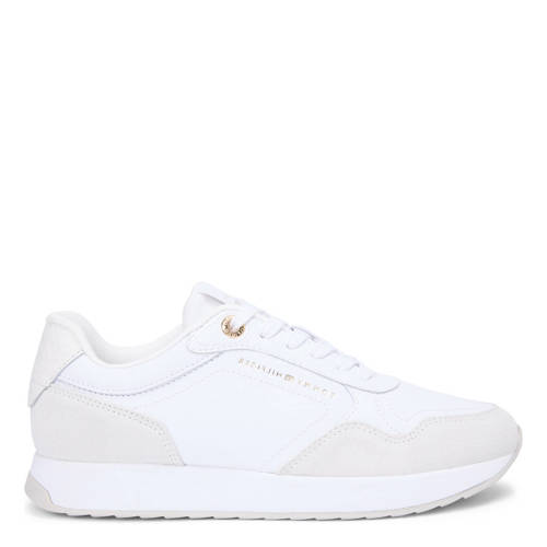 Tommy Hilfiger leren sneakers wit afbeelding