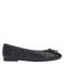 Tommy Hilfiger leren quilted ballerina's zwart