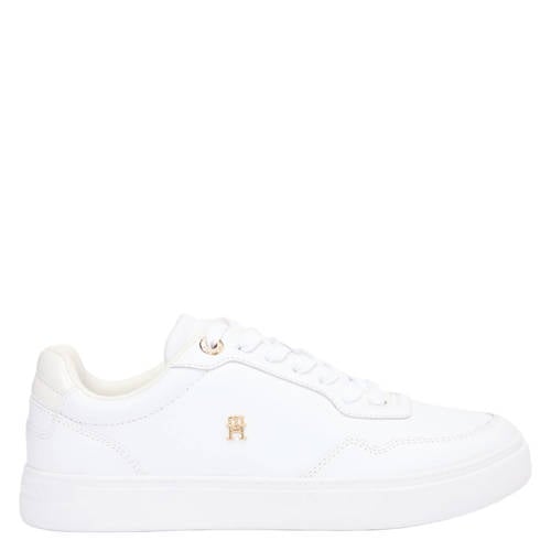 Tommy Hilfiger leren sneakers wit afbeelding
