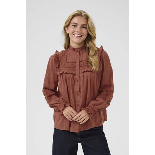Kaffe blouse brons afbeelding