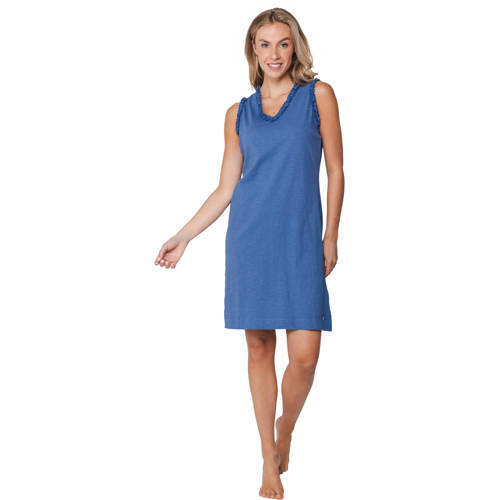 Pastunette nachthemd met ruches blauw afbeelding