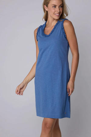 nachthemd met ruches blauw