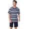 Pastunette for men shortama donkerblauw