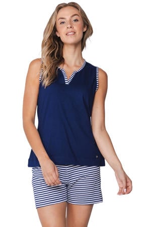 shortama donkerblauw