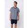 Pastunette for men shortama donkerblauw