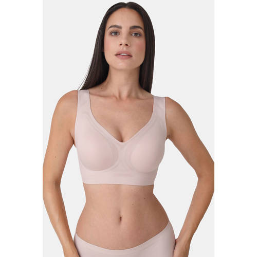 Sassa Mode seamless voorgevormde bralette Bonded Micro lichtbeige afbeelding