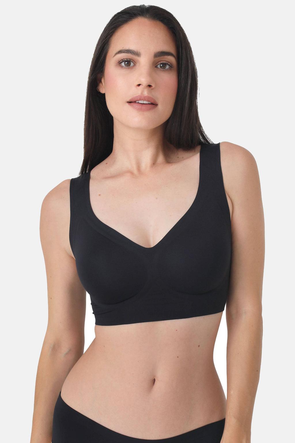 Sassa Mode seamless voorgevormde bralette Bonded Micro zwart