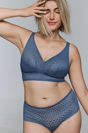 niet-voorgevormde bralette Montara blauw