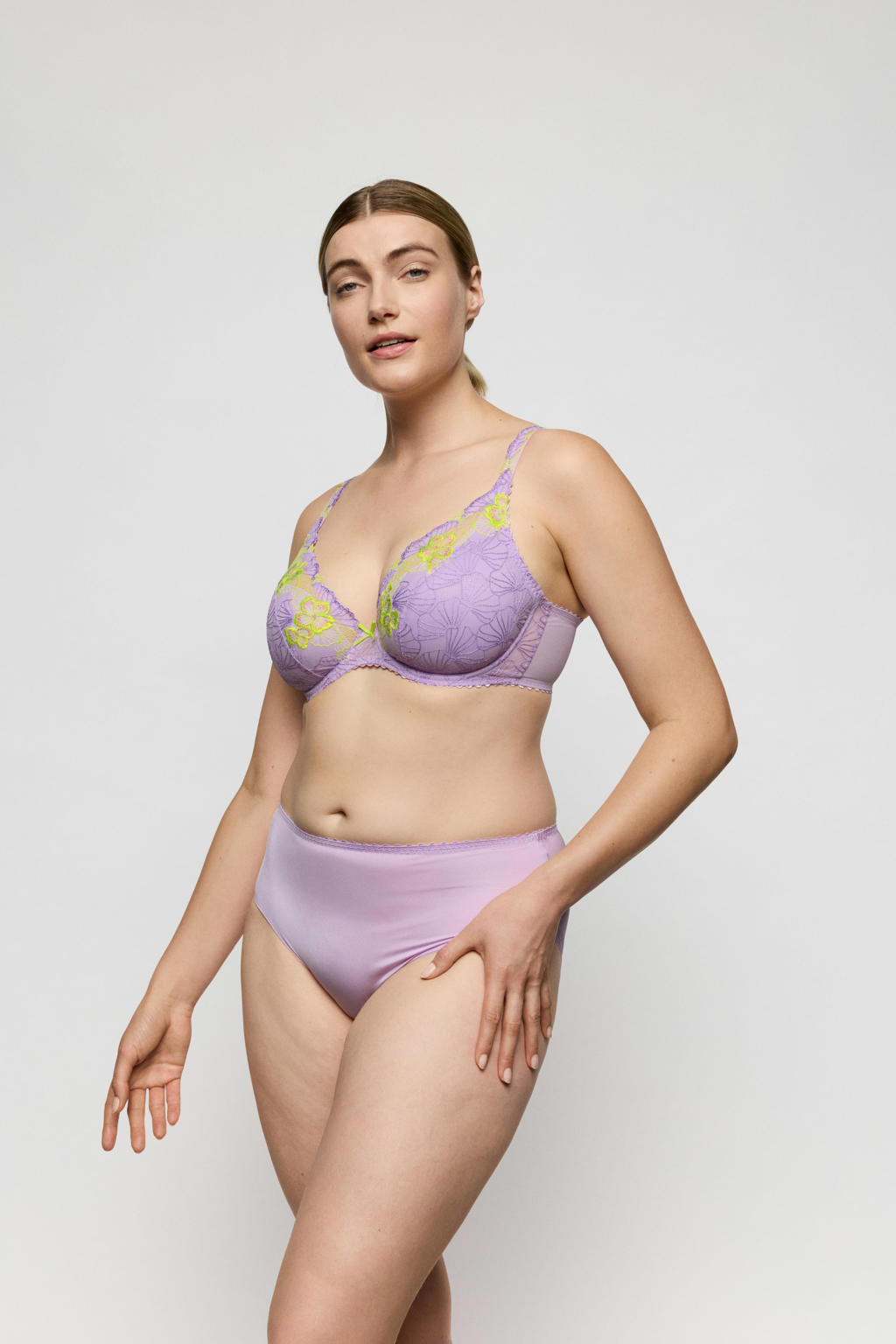 PrimaDonna voorgevormde plunge beugel-bh Ixia paars/geel