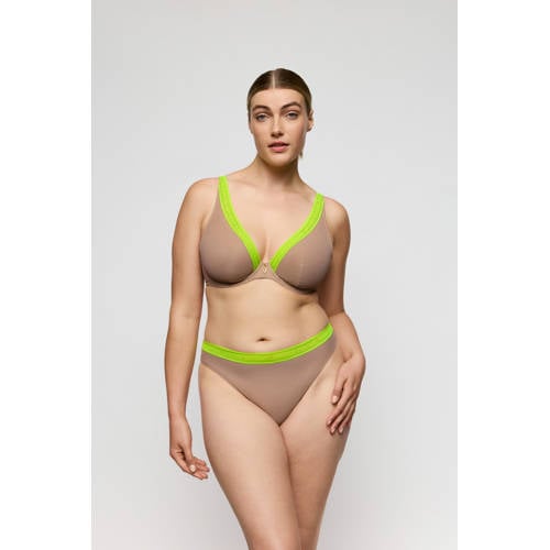 PrimaDonna Twist string Cools beige/neon groen afbeelding