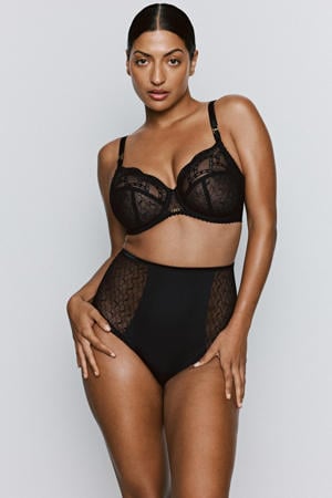 high waist slip Naica zwart