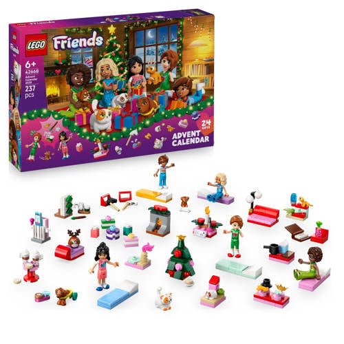 LEGO Friends Adventskalender 2025 Kerst Speelgoed 42668 afbeelding