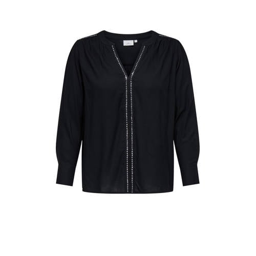 ONLY CARMAKOMA blousetop zwart afbeelding