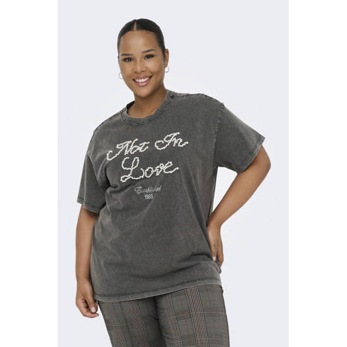 ONLY CARMAKOMA T-shirt grijs afbeelding