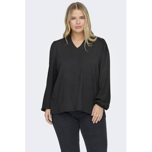 ONLY CARMAKOMA blousetop zwart afbeelding