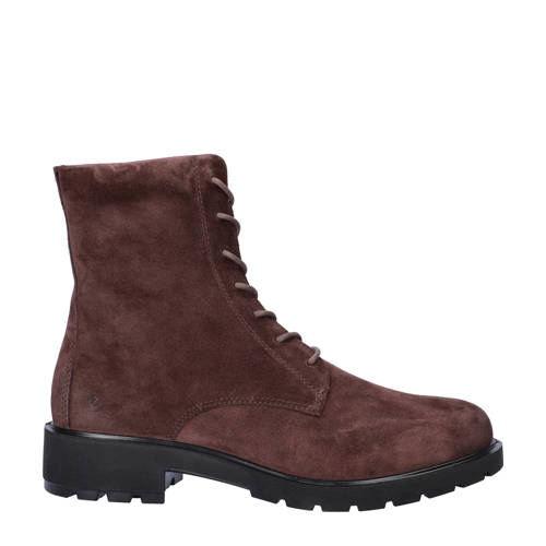 Ecco Metropole Vienna suède veterboots bordeaux afbeelding