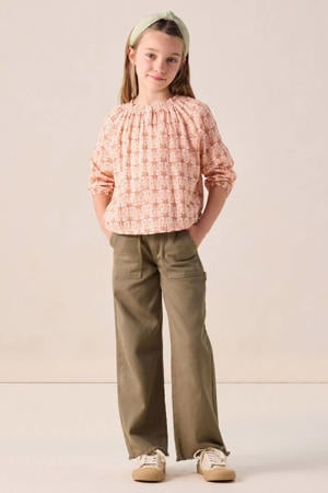 casual broek donkergroen