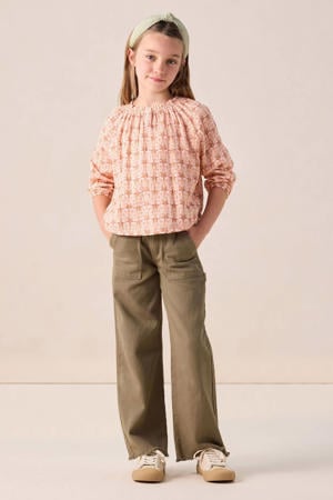 casual broek donkergroen