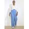 LOLALIZA wide leg regular waist pantalon blauw
