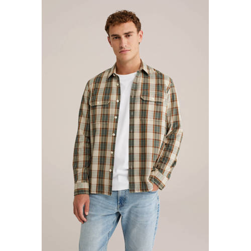 WE Fashion overshirt donkergroen afbeelding