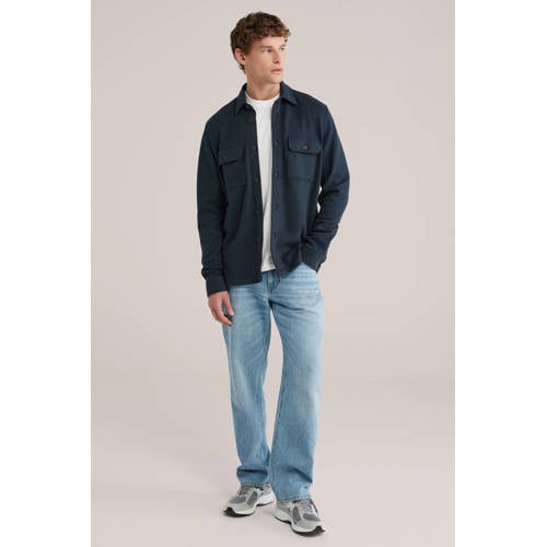 WE Fashion overshirt donkerblauw afbeelding