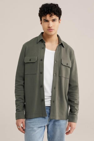 overshirt grijsgroen