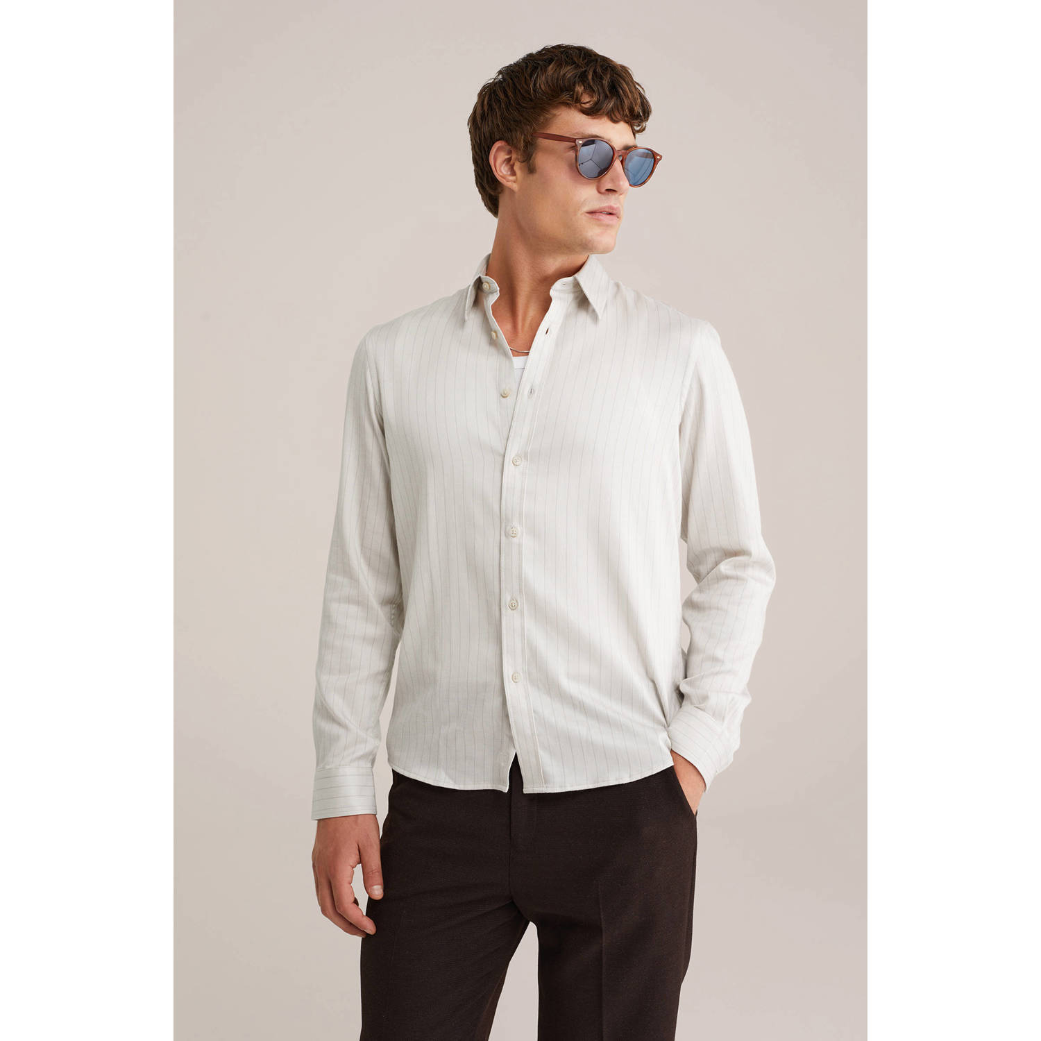 Van Gils casual overhemd ecru