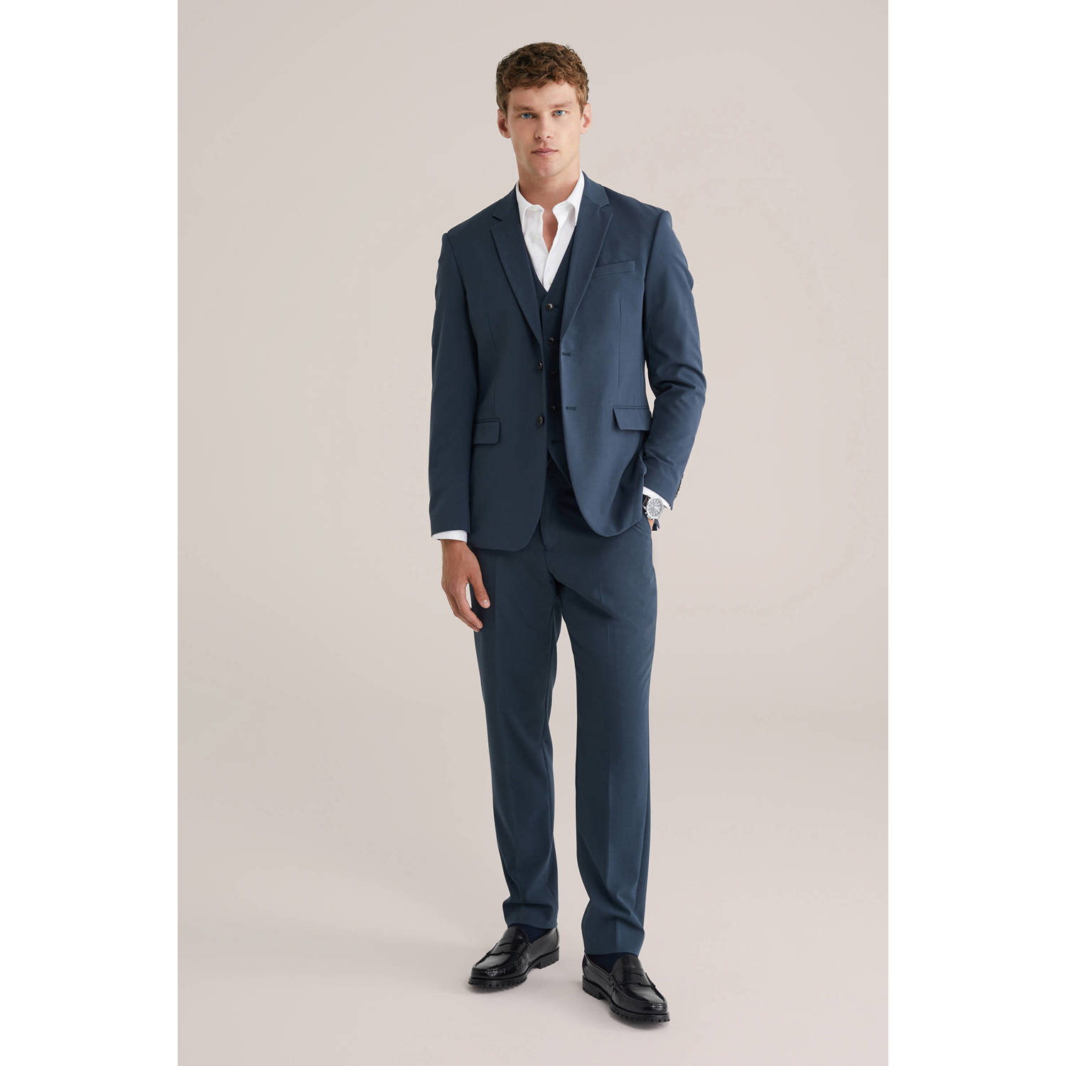 WE Fashion WE Fundamentals gilet donekrblauw