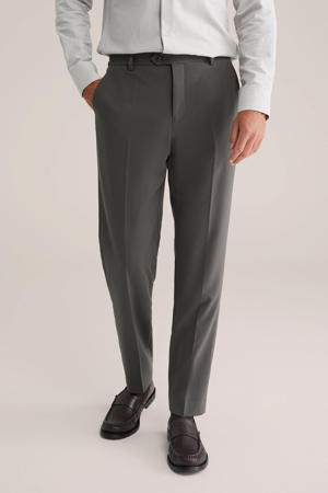 slim pantalon donkergroen