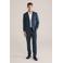 WE Fashion slim pantalon donkerblauw