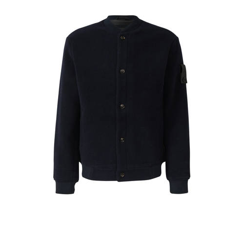 s.Oliver BLACK LABEL tussenjas met wol donkerblauw afbeelding