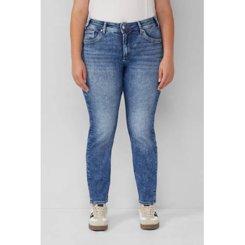 s.Oliver Curve slim fit jeans medium blue denim afbeelding