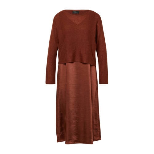s.Oliver BLACK LABEL midi jurk rood afbeelding