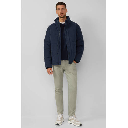 s.Oliver corduroy gewatteerde jas donkerblauw afbeelding