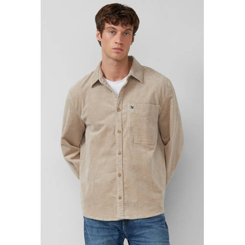 s.Oliver regular casual overhemd beige afbeelding