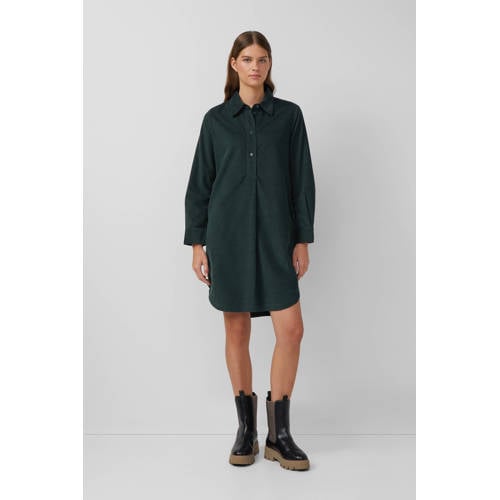 s.Oliver corduroy blouse petrol afbeelding