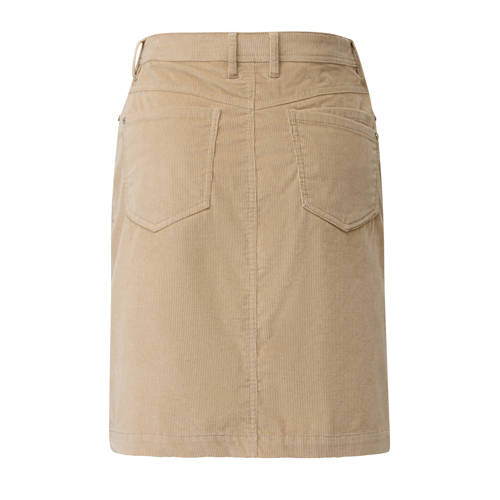 s.Oliver corduroy kokerrok beige afbeelding