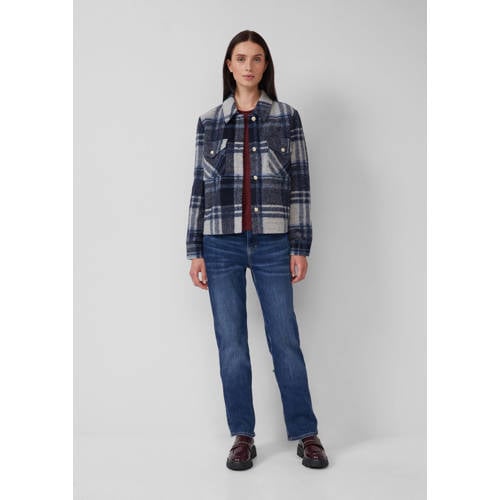 s.Oliver wollen shacket blauw afbeelding