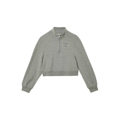 s.Oliver cropped trui grijs afbeelding