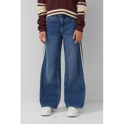 s.Oliver wide leg jeans medium blue denim afbeelding