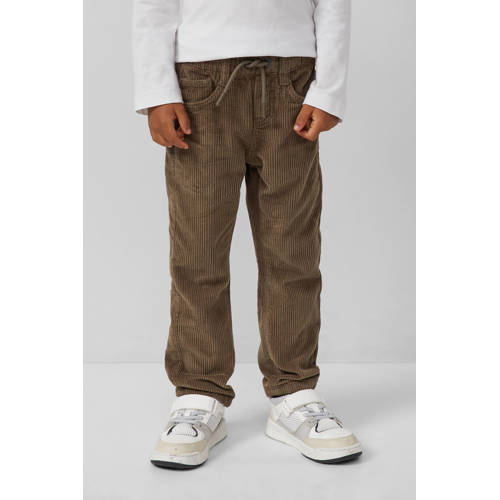 s.Oliver corduroy casual broek bruin afbeelding