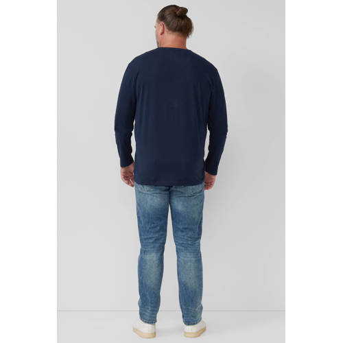 s.Oliver Big Size longsleeve donkerblauw afbeelding