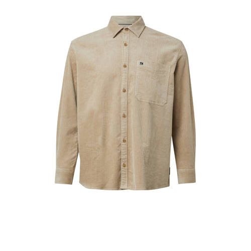 s.Oliver Big Size loose casual overhemd beige afbeelding