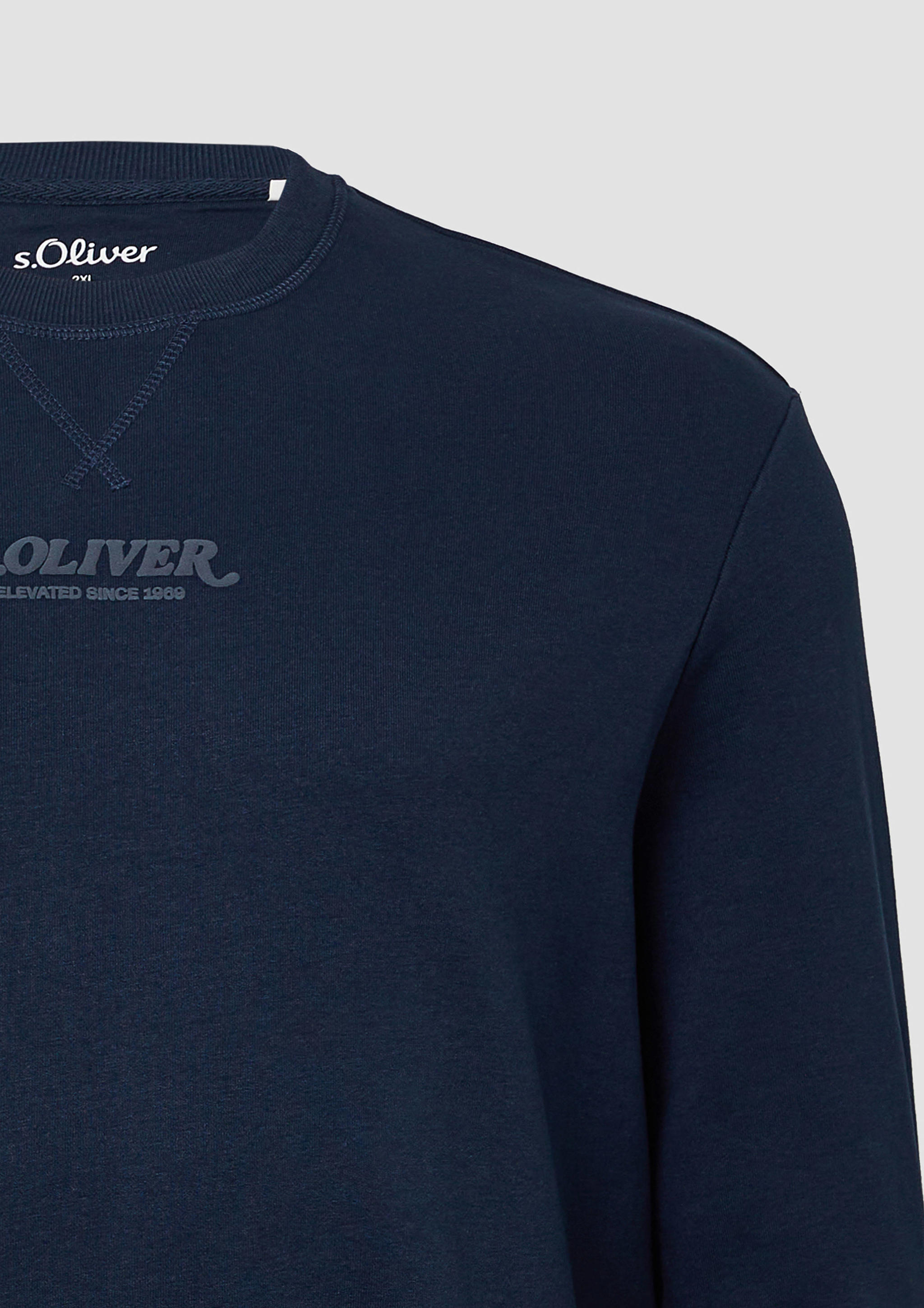 s.Oliver IM RELAXED FIT - Sweater met rits - creme/crème