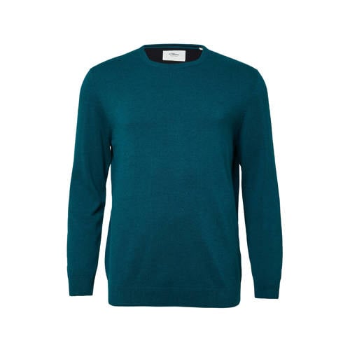 s.Oliver Big Size gebreide trui blauw afbeelding