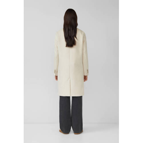 s.Oliver wollen manteljas beige afbeelding
